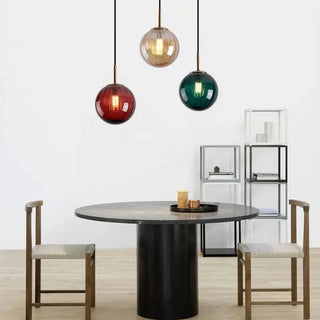 Glass Ball Pendant Light – Modern Nordic Lighting Design With Warm Ambient Lighting