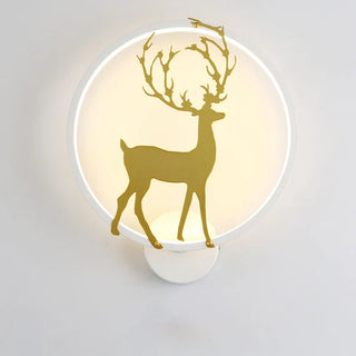 Natural Style Wall Light – Stylized Deer Motif Lighting with Soft Glow Ambiance