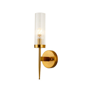 Chic Wall Lamp – Classic Wall Sconce with Fluted Glass & Gold Finish Lighting