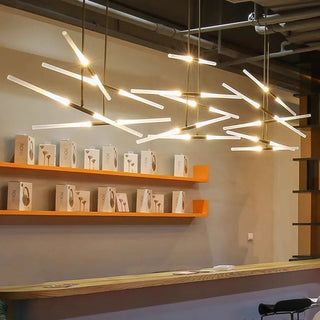 Gold Pendant Light – Modern Metal Pendant Lamp with Frosted Glass Diffuser