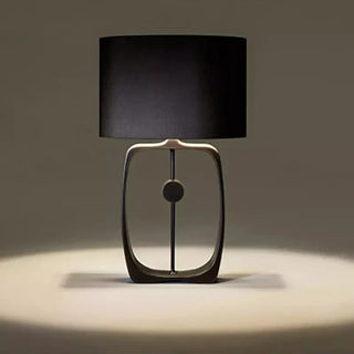 Black Metal Lamp – Decorative Industrial Table Lamp with Soft Eye Friendly Lighting