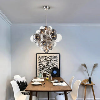 Blown Glass Pendant Light – Elegant Crystal Chandelier | Sculptural Fixture