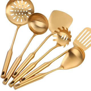 stainless steel cooking set gold eco friendly cookware doha kitchen tools set view