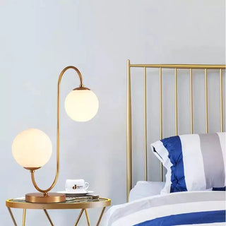 Handmade Table Lamp – Modern Decorative Lighting with Adjustable LED & Elegant Gold Finish