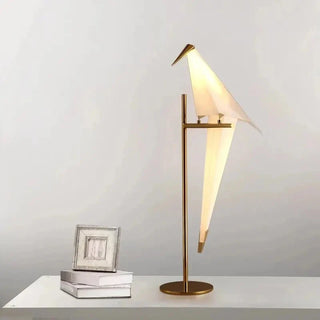 Decorative Bedside Lamp – Parrot Shaped Fabric Table Lamp with Soft Ambient Lighting
