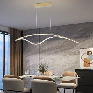 Nordic Chandelier – Modern Lighting Metal Fixture with Soft Ambient Glow