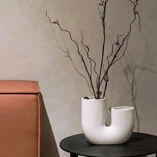 minimalist ceramic vase handcrafted sweden porcelain decorative home accent close-up