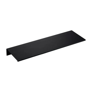 black electroplated aluminum wall shelf kitchen storage minimalist organizer close-up