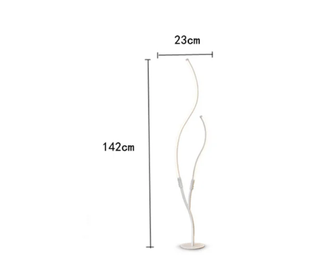 Modern Floor Lamp – Two Branch Adjustable Color Temperature Dimmable LED Light