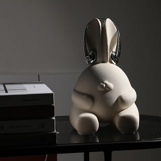 resin earring rabbit creative eco-friendly decorative ornament close-up