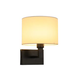 LED Fabric Wall Light – Adjustable Reading Lamp With Soft Lampshade & Warm Frame