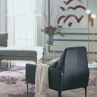 Glass Floor Lamp – Modern Floor Lamp with Gold Finish & LED Lighting