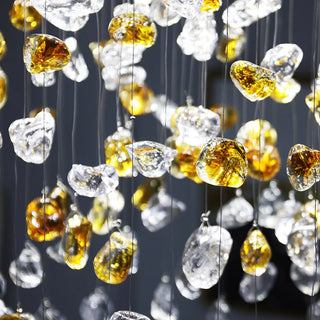 Modern Crystal Chandelier – Elegant LED Lighting for Living Room & Dining