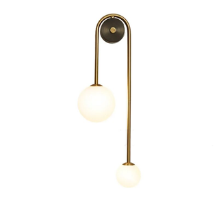 Scandinavian Wall Lamp – Glass Wall Light with Aluminium Frame & Soft Ambient Lighting