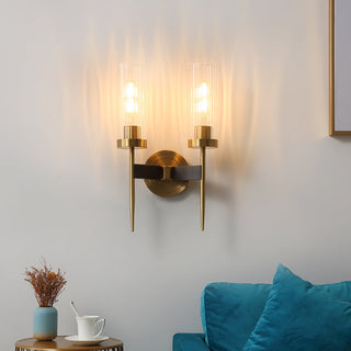 Chic Wall Lamp – Classic Wall Sconce with Fluted Glass & Gold Finish Lighting