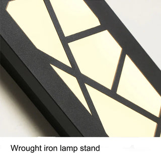 Outdoor Wall Light – Geometric Linear LED Waterproof Exterior Lighting Fixture