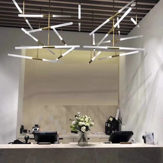 Gold Pendant Light – Modern Metal Pendant Lamp with Frosted Glass Diffuser