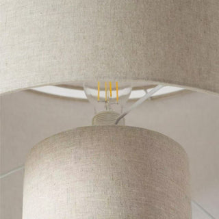 Fabric Floor Lamp – Linen Fabric Lamp With Warm Light Filter | Lumavera Lighting