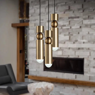 Copper Pendant Light – Modern Pendant Light With LED Warm Ambient Lighting