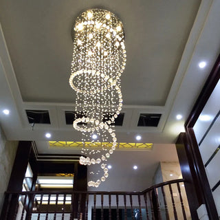 Gold Ceiling Light – Prestige Crystal Ceiling Lamp with Luxury Metal Pendant