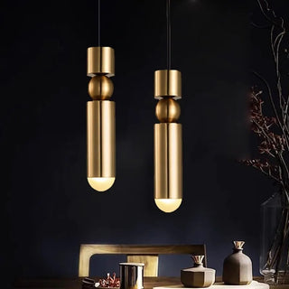 Copper Pendant Light – Modern Pendant Light With LED Warm Ambient Lighting