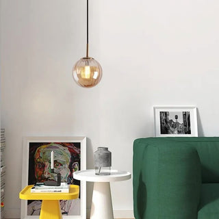 Glass Ball Pendant Light – Modern Nordic Lighting Design With Warm Ambient Lighting