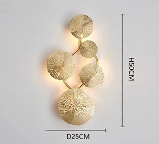 Golden Leaves Wall Light – Modern Decorative Lamp with Soft Warm Lighting