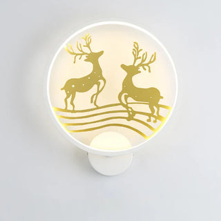 Natural Style Wall Light – Stylized Deer Motif Lighting with Soft Glow Ambiance