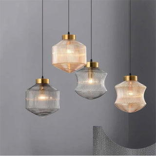 Modern Hanging Lamp – Nordic Pendant Light With Adjustable Glass Metal Design