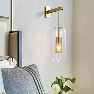 Waterproof Wall Light – Gold Finish Outdoor Wall Lamp with LED Warm Lighting