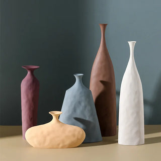 scandinavian style vase tom vella porcelain ceramic modern minimalist home accents close-up