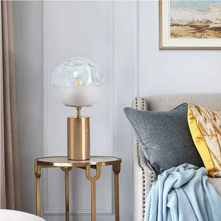 Adjustable Bedside Lamp – Modern Glass Lamp with Metal Frame & Soft Warm Glow
