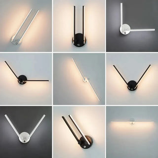 Applique murale LED réglable – Éclairage directionnel rotatif à 300°, Luminaire moderne en aluminium