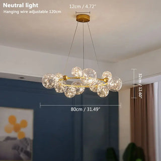 Modern Pendant Light – Elegant LED Metal Fixture with Cord Hanging Design