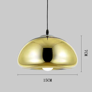 Aluminum Pendant Light – Hemispherical Mirror Finish Lamp | Modern Ceiling Light