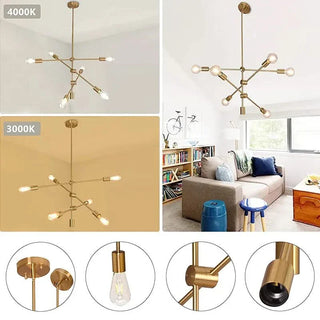 Modern Pendant Lamp – Adjustable Arm Spider Pendant Light for Living Room Lighting