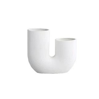 minimalist ceramic vase handcrafted sweden porcelain decorative home accent front view