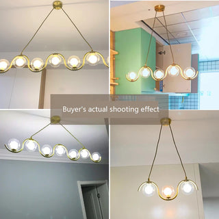 Metal Pendant Light – Multi-Headed Spherical Pendant Lamp | Warm Atmosphere Lighting
