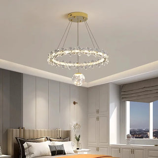 Designer Ceiling Light – Luxury Crystal Ceiling Light with Warm Ambient Lighting