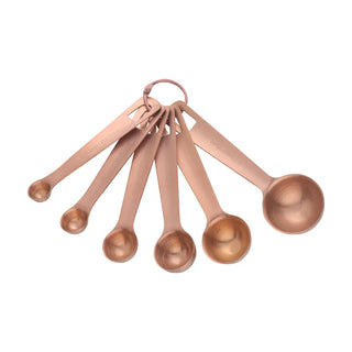 stainless steel measuring spoons durable 6 piece kitchen utensil set detail