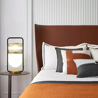 Sculptural Bedside Lamp – Contemporary Table Lamp with Adjustable LED Lighting