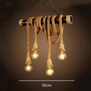 Bamboo Pendant Light – Adjustable Cord LED Hanging Light | Modern Wooden Lamp