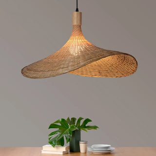 Bamboo Pendant Lamp – Bohemian Pendant Light for Interiors | Handwoven Natural Ceiling Light