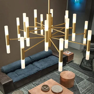 Modern Chandelier – LED Lighting Acrylic Tube Pendant with Adjustable Suspension