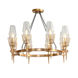 Brushed Brass Ceiling Light – Modern Minimalist Fixture with Soft Ambient Lighting