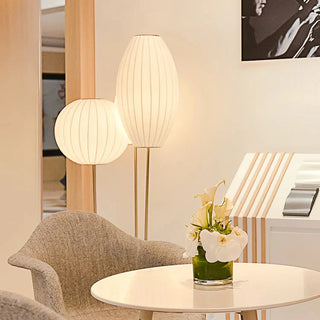 Silk Floor Lamp – Modern LED Lighting With Luxury Silk Lampshade Design