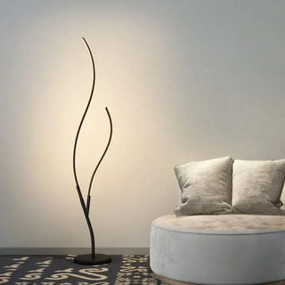 Modern Floor Lamp – Two Branch Adjustable Color Temperature Dimmable LED Light
