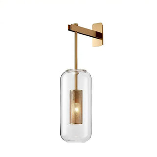 Waterproof Wall Light – Gold Finish Outdoor Wall Lamp with LED Warm Lighting