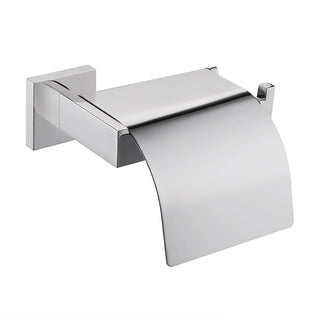 covered toilet roll holder chrome bathroom accessories rust resistant stainless steel front view