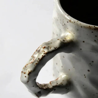 retro ceramic mugs handcrafted vintage style 300ml durable drinkware cups lifestyle view